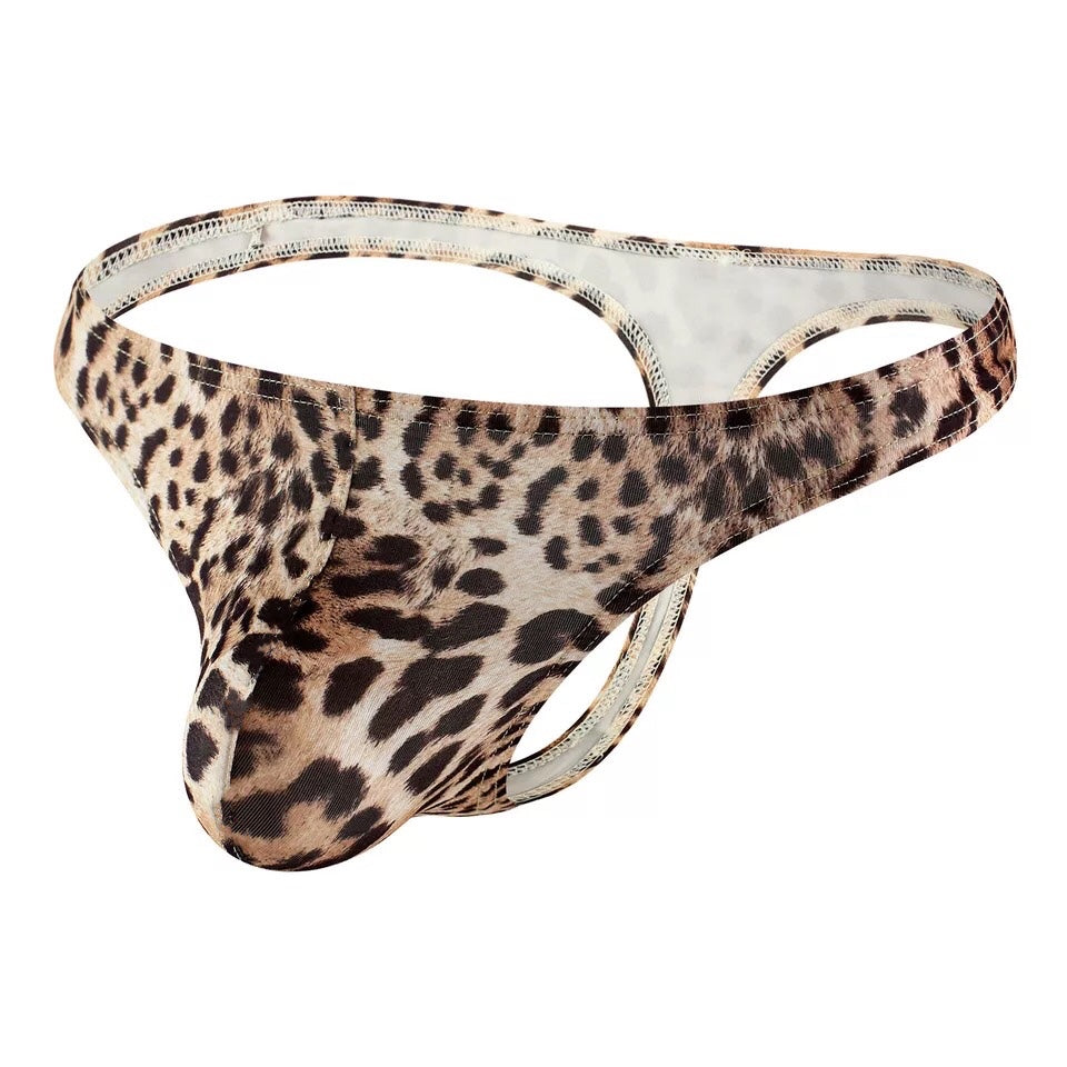 The String Thong Pack of 5 - Modal, Leopard