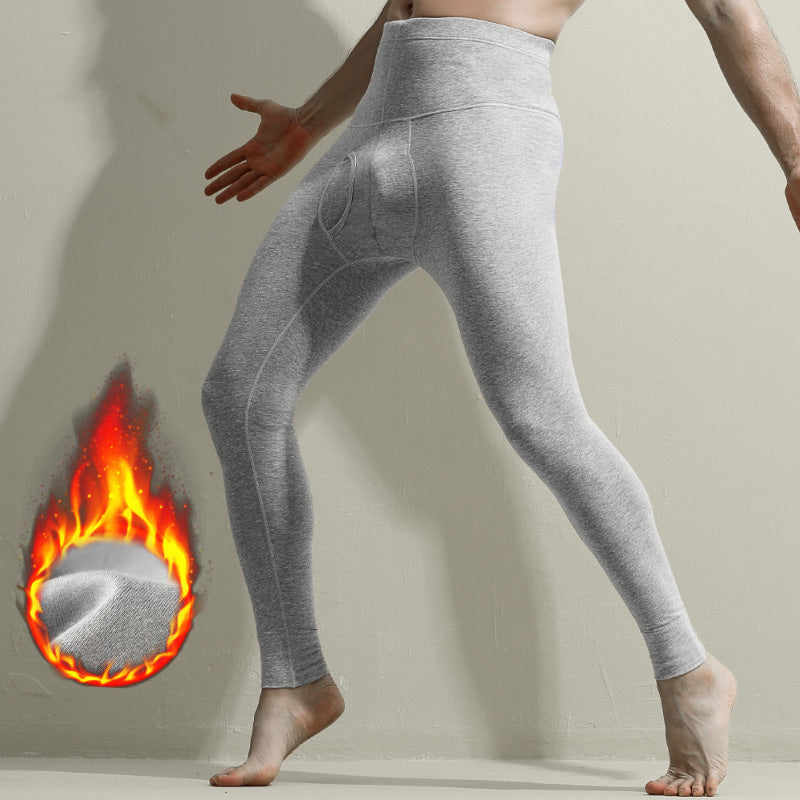 Fankiway Men'S Print Cotton Breathable Sports Leggings thermal Long Johns  Underwear Pants