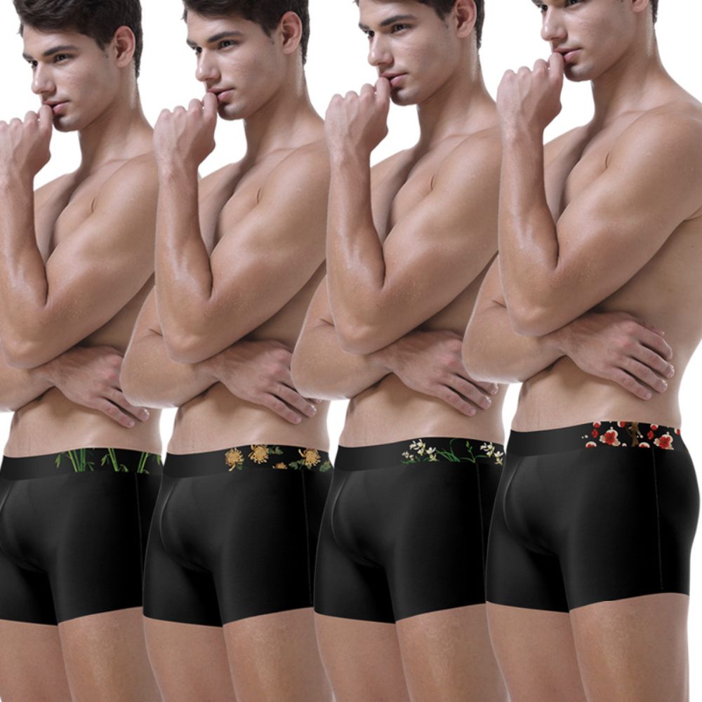 3D SEAMLESS POUCH - Men's Ice Silk Underpants (4-Pack) -JEWYEE 8051 – Jewyee  Canada