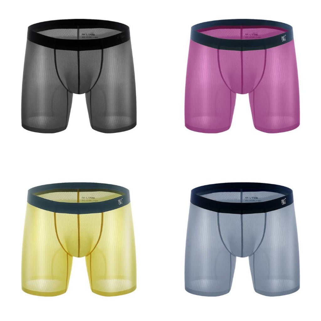 Men's Ultra Thin Ribbed Ice Silk Underpants (4-Pack) - JEWYEE 812 – Jewyee  Canada