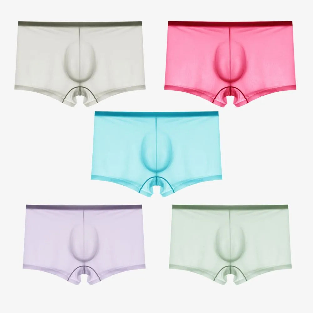 3D Pouch - See-Through Lace Thongs for Men (4-Pack) JEWYEE NYK106 — jewyee .com