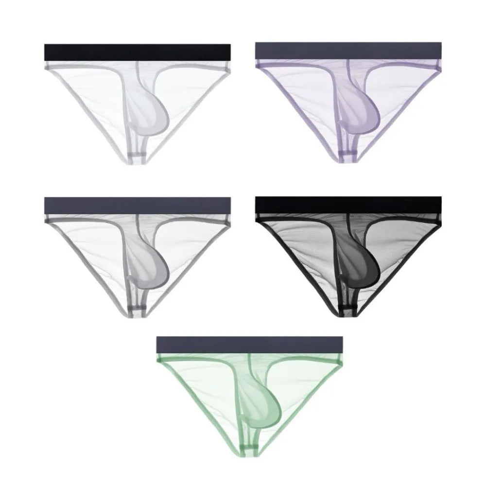 Ultra Thin Womens Ice Silk Pair Of Thieves Briefs Invisible