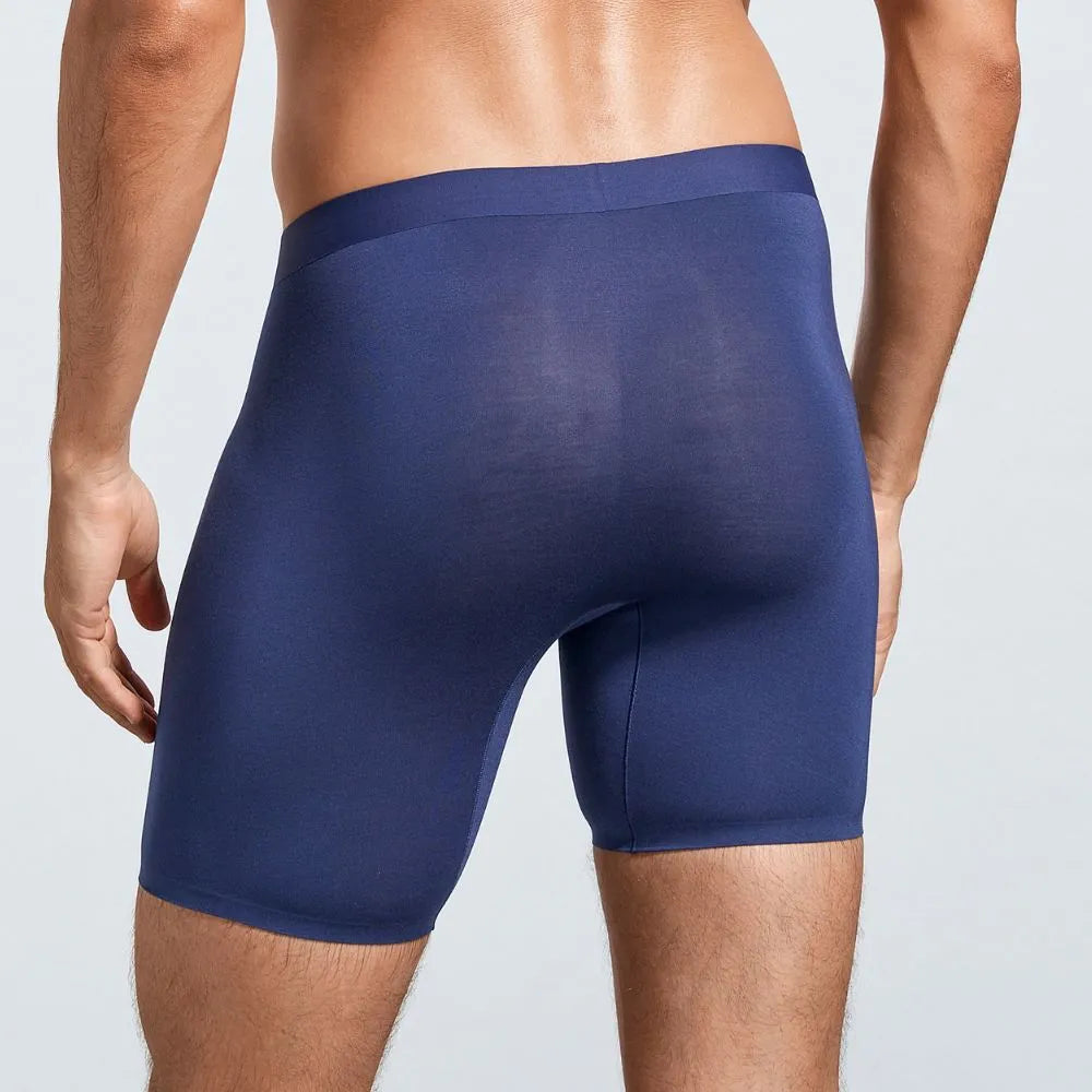 Men's Ultra Thin Modal Boxer Briefs Up to Size 2XL (3-Pack) -JEWYEE M26 —