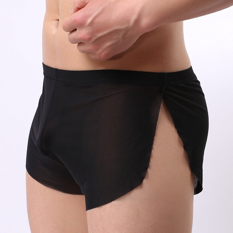 7 Packs Men Seamless Underwear Ice Silk Sexy See-through Briefs